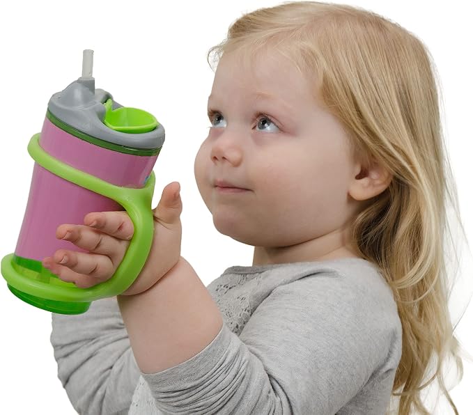 EazyHold Easy Grip Baby Sippy Cup Holder, 360 Transition Trainer Cup Alternative, Infant, Child, Silicone Pediatric Adaptive Aid Band for Limited Hand Mobility, Cerebral Palsy - One Piece