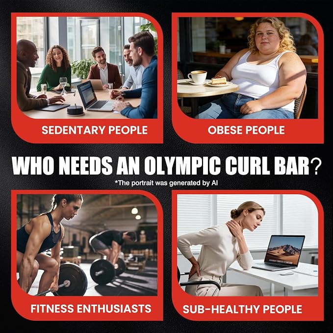 47” Solid Steel Olympic Curl Bars, 500LB | EZ and Super EZ curl bars with knurled grips, rotating sleeves, solid steel build, and 2-inch Olympic plate compatibility