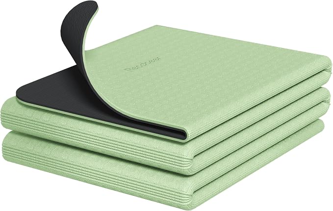 Readaeer Double Color Yoga Mat - 72"x24"x0.24" (6mm),Non-Slip TPE Exercise Mat