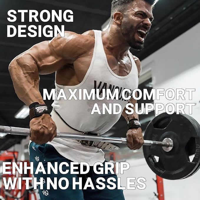 Schiek Sports Model 1000-DLS Deluxe Dowel Lifting Straps