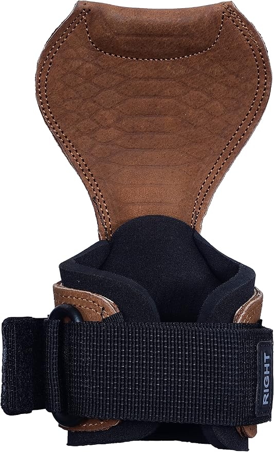 Cobra Grips Weight Lifting Gloves with Adjustable Neoprene Padded Wrist Wraps - Heavy Duty Alternative to Power Lifting Hooks for Deadlifts