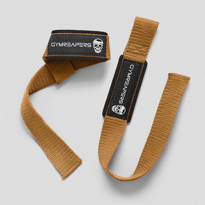 Gymreapers Lifting Wrist Straps for Weightlifting, Bodybuilding, Powerlifting, Strength Training, & Deadlifts - Padded Neoprene with 18 inch Cotton