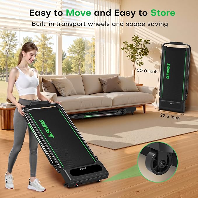 5 in 1 Foldable Treadmill, 7.5 MPH Treadmills for Home with App Compatible, Treadmill with 10% Incline, 3.0HP Brushless Drive, Remote Control and LED Display, 12 HIIT Programs, 400 LBS Capacity
