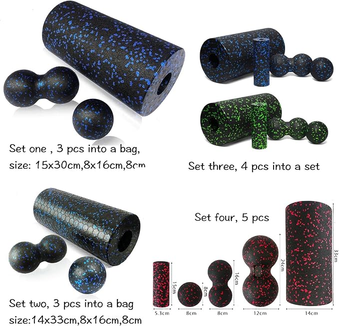 Round Foam Roller Pilates Roller High Density Column Exercise Roller Muscle Massage Block Lightweight PP Sturdy Construction Suitable for