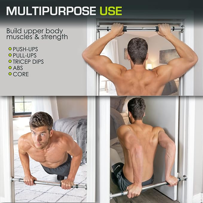 ProsourceFit Pull Up Bar for Multi Use Fitness & Home Gym Exercise