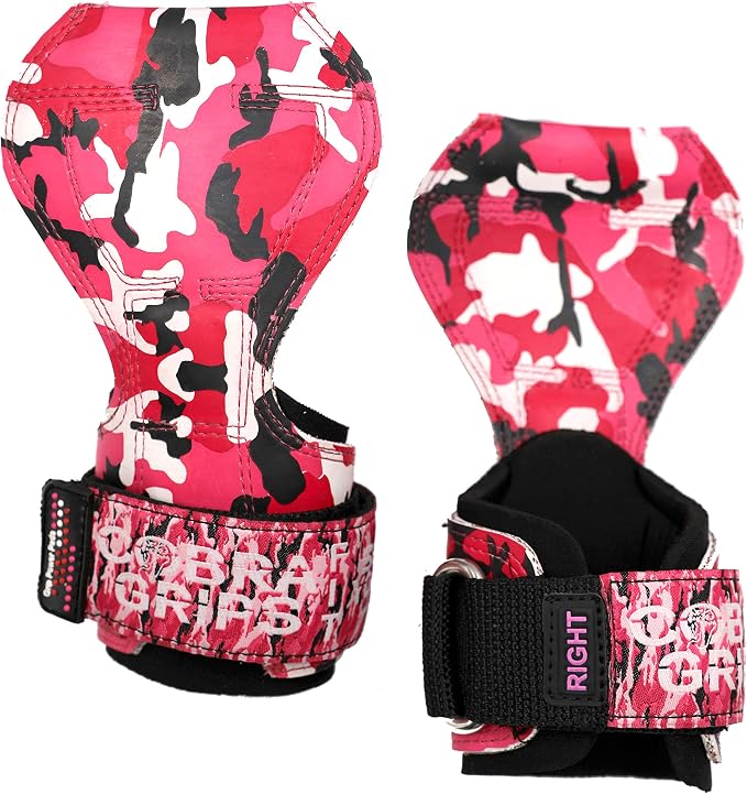 Cobra Grips Weight Lifting Gloves with Adjustable Neoprene Padded Wrist Wraps - Heavy Duty Alternative to Power Lifting Hooks for Deadlifts