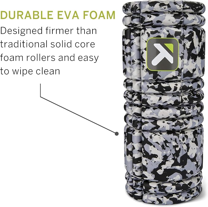 TRIGGERPOINT Performance Therapy Grid Foam Roller for Exercise, Deep Tissue Massage and Muscle Recovery, Original (13-Inch), Grey Camo