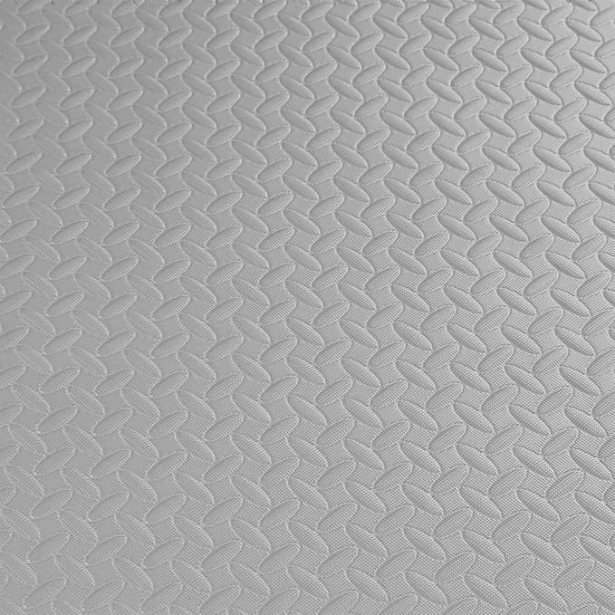 BalanceFrom 1" Extra Thick Puzzle Exercise Mat with EVA Foam Interlocking Tiles for MMA, Exercise, Gymnastics and Home Gym Protective Flooring, 72 Square Feet (Gray) | Home Gym, Mat for Home Workout Equipment, Floor Padding for Kids, Gray, 24 in x 24 i...