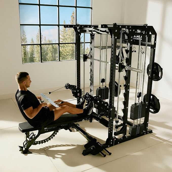 MAJOR FITNESS AH64 Apache Adjustable Weight Bench with Foot-Pedal Adjustment, 1500LB Capacity Flat Incline Decline Bench with 12 Backrest & 4 Seat Positions for Home Gym Strength Training