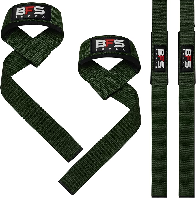 Lifting Straps for Weightlifting, Weightlifting Cotton Straps with Neoprene Padding for Men women Gym Wrist Straps for Bodybuilding powerlifting, Strength Training and Deadlifting