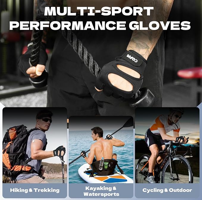COFIT Breathable Workout Gloves, Antislip Weight Lifting Gym Gloves for Men Women, Superior Grip & Palm Protection for Weightlifting, Fitness, Exercise, Training
