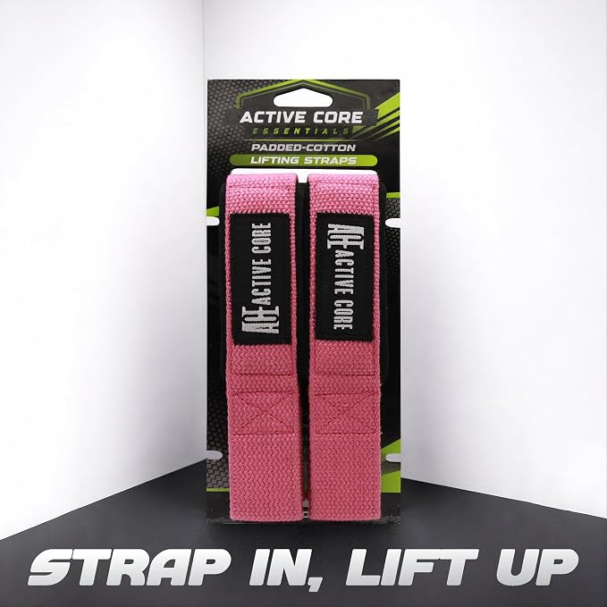 Lifting Wrist Straps for Weightlifting, Weight Lifting Straps Gym Strength Training, Neoprene Padded Wrist Support, Deadlift Straps for Men & Women, 22.5 Inch Cotton