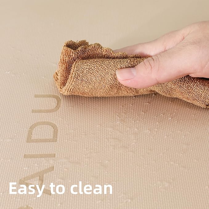 PAIDU POE Yoga Mat (10mm)Extra Thick Fitness Mat 72"x24" with Carry Strap | Non-slip, tear-resistant and suitable for all ages, perfect for yoga, Pilates, home gym and full-body workouts.