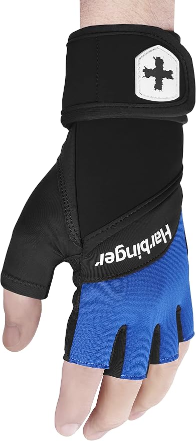 Harbinger Training Grip Wristwrap Weight Lifting Gloves, Unisex