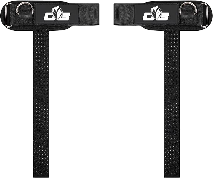 Ekkovision EKKO Weight Lifting Straps With Cuffed D Ring, Wrist Support for Men, Heavy Duty Thick Comfortable Lifting Straps, Secure Fit, Enhanced Grip, Straps for Weightlifting & Gym Training