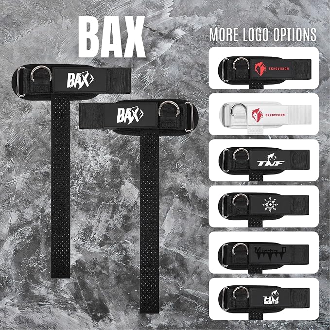 Ekkovision EKKO Weight Lifting Straps With Cuffed D Ring, Wrist Support for Men, Heavy Duty Thick Comfortable Lifting Straps, Secure Fit, Enhanced Grip, Straps for Weightlifting & Gym Training