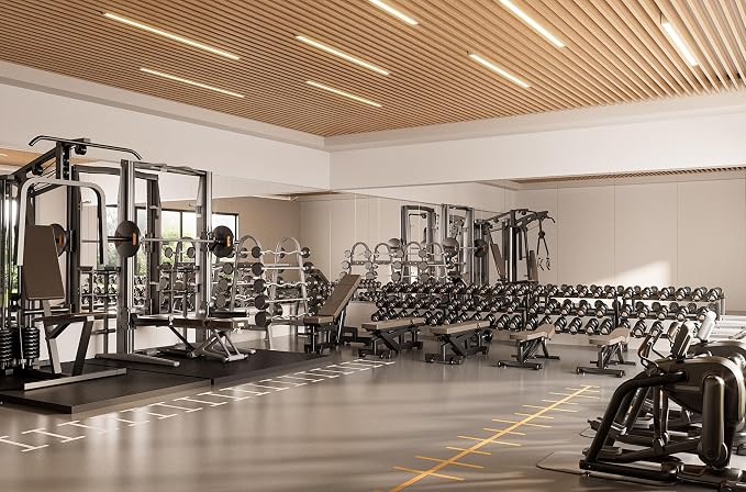 TETOTE Gym Workout Mirrors for Home Gym 72" x 30" - 1PC Large Tempered Glass Exercise Fitness Mirror Wall Mounted, Frameless Full Length Mirror for Garage, Dance Studio, Yoga, Living Room
