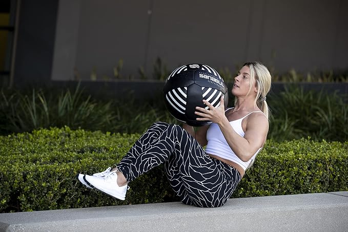 Sanabul Lab Series 14-inch Medicine Ball for Exercise Cross Training Essential Core Workouts and Explosive Fitness Exercises Weighted Ball