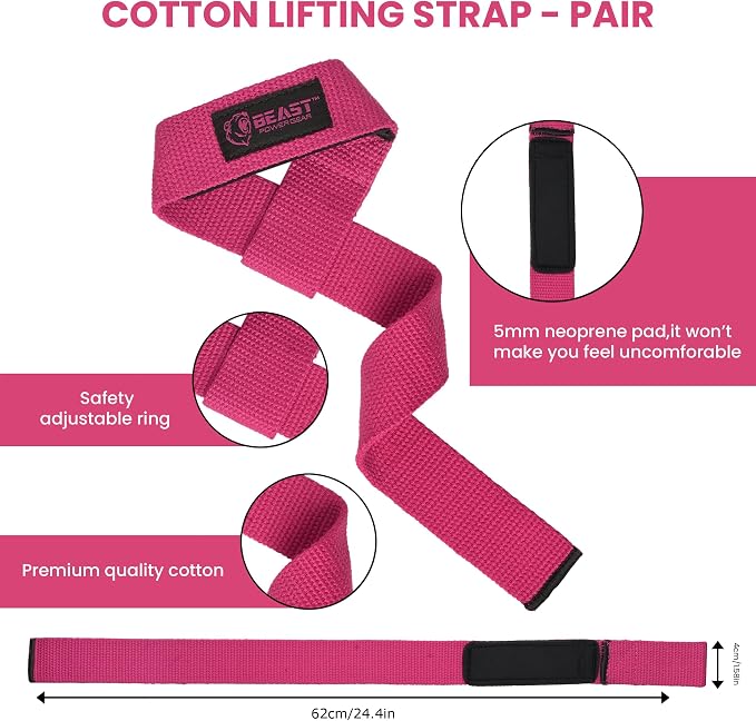 Improved Lifting Support & Stability - Gym Wrist Wraps for Weightlifting 14" Premium Quality Hand Wraps with Thumb Loop - Weight Lifting Wrist Wraps for Pain & Support