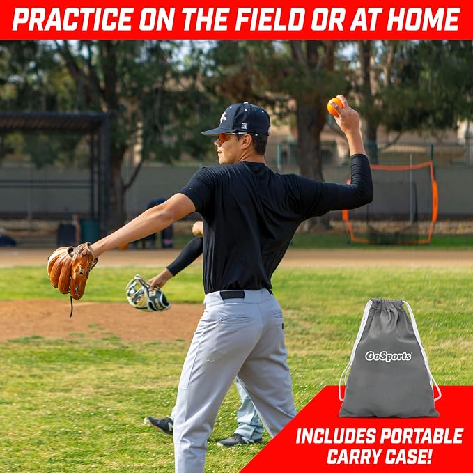 GoSports Plyometric Weighted Balls for Baseball & Softball Training 6 Pack - Choose Pro or Elite Set
