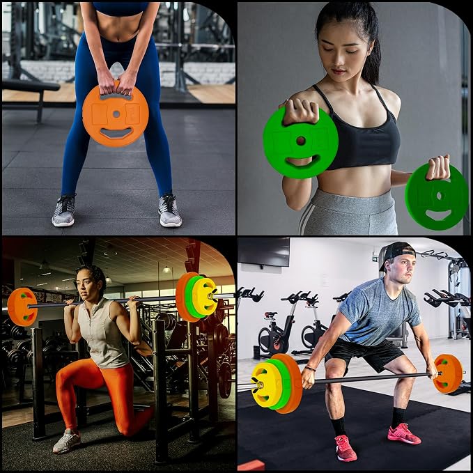 Garvee Adjustable Barbell Weight Set, Adjustable Free Weights Cardio Pump Set for Home Gym,Multi-Color, 20 kg