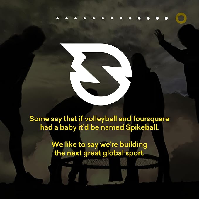Spikeball The Original Kit 1-Ball Game Set - Outdoor, Yard & Camping Games - Includes Ball, Net, Drawstring Bag & Rulebook Set