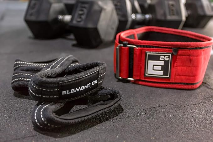 Element 26 Padded Figure 8 Lifting Straps for Deadlifts | Weightlifting Straps for Deadlifts, Farmers Carry Walks, Barbell Rows, Premium quality 100% cotton