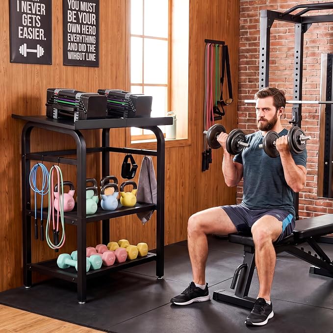 Dumbbell Rack Stand Only, 500LB Capacity for Adjustable Dumbbells, Home Gym