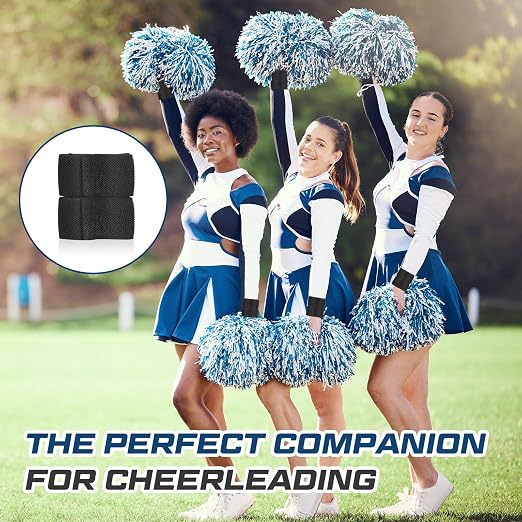 4 Pack Wrist Brace Adjustable Wrist Support Sport Straps for Tendonitis Carpal Tunnel Arthritis Gymnastics Wraps Pain Relief for Football Cheerleaders Fitness Weightlifting(Black)