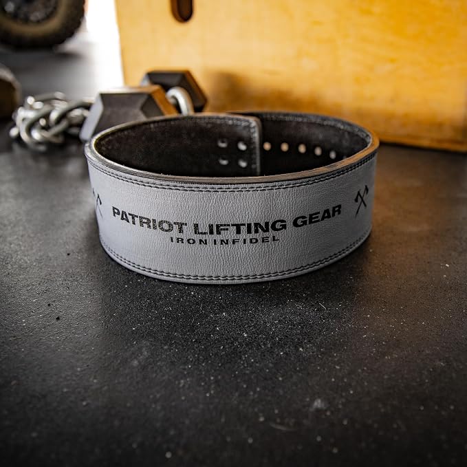 Weight Lifting Belt - Lever Gym Belt for Weightlifting, 10mm Leather Weight Belt for Men - 4 Inches Wide for Support & Stability for Workouts, Powerlifting, Bodybuilding, Fitness & Crossfit