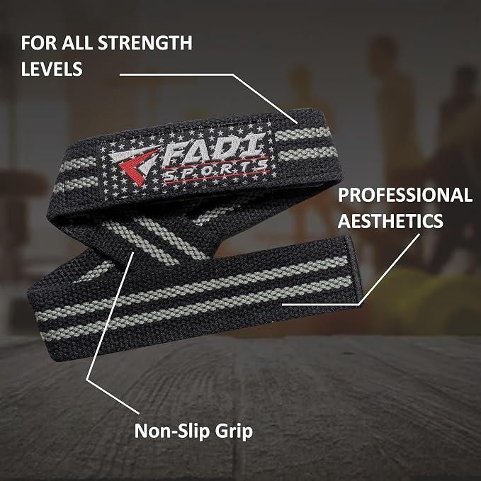 Lifting Wrist Straps for Weightlifting, Bodybuilding, Powerlifting & Deadlifts – 24 Inch Cotton Straps with Padded Neoprene for Strength Training & Grip Support