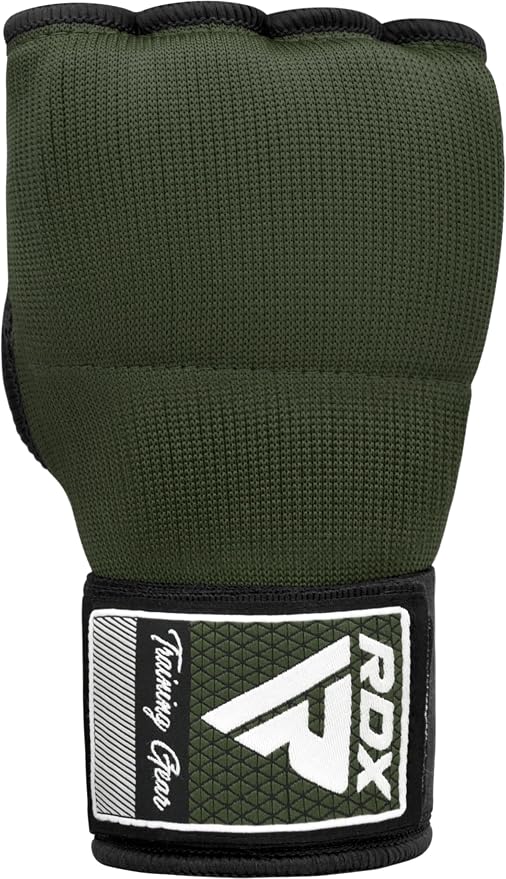 RDX Gel Boxing Hand Wraps Inner Gloves Men Women, Quick 100cm Long Wrist Straps, Elasticated Padded Fist Under Mitts Protection, Muay Thai MMA Kickboxing Martial Arts