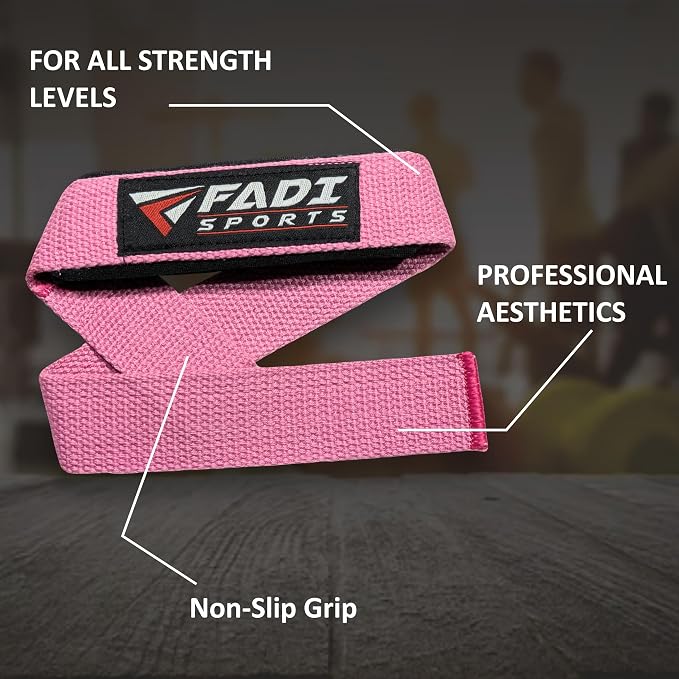 Lifting Wrist Straps for Weightlifting, Bodybuilding, Powerlifting & Deadlifts – 24 Inch Cotton Straps with Padded Neoprene for Strength Training & Grip Support
