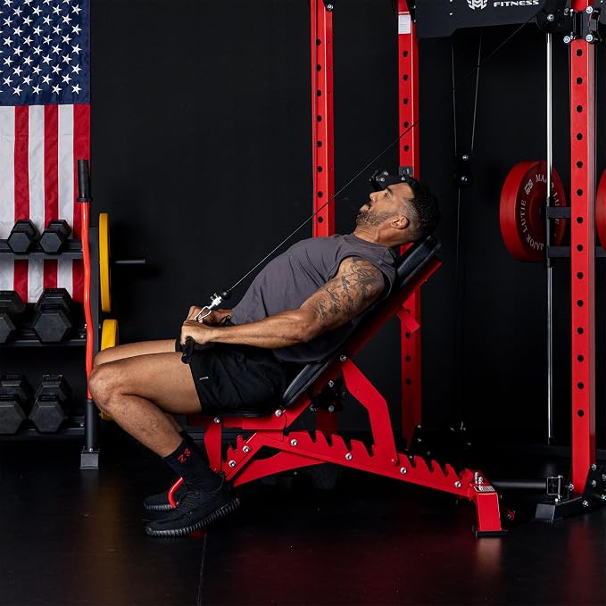 MAJOR FITNESS Weight Bench, Adjustable Workout Bench for Strength Training, Bench Press, and Full-Body Workouts for Home Garage Gym