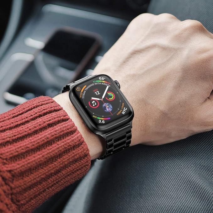 EPULY Metal Band Compatible with Apple Watch Bands for Men 49mm 46mm 45mm 44mm 42mm 41mm 40mm 38mm, Business Stainless Steel Strap for iWatch Bands Series 11 10 9 8 7 6 5 4 3 2 1, SE3 2 1, Ultra3 2 1 | Stainless Steel Strap Suitable for Business Settin...