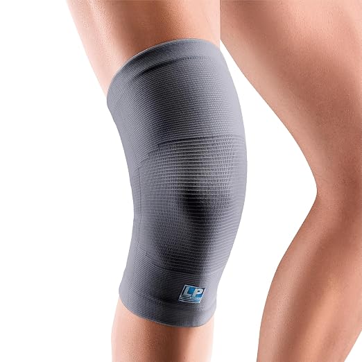 LP 647 Knee Brace For Arthritis Pain, Knee Pain Relief, Injury Recovery - Knee Sleeve For Weightlifting, Basketball, Hiking, Biking, Running, For Men Women (Gray, L, 1pcs)