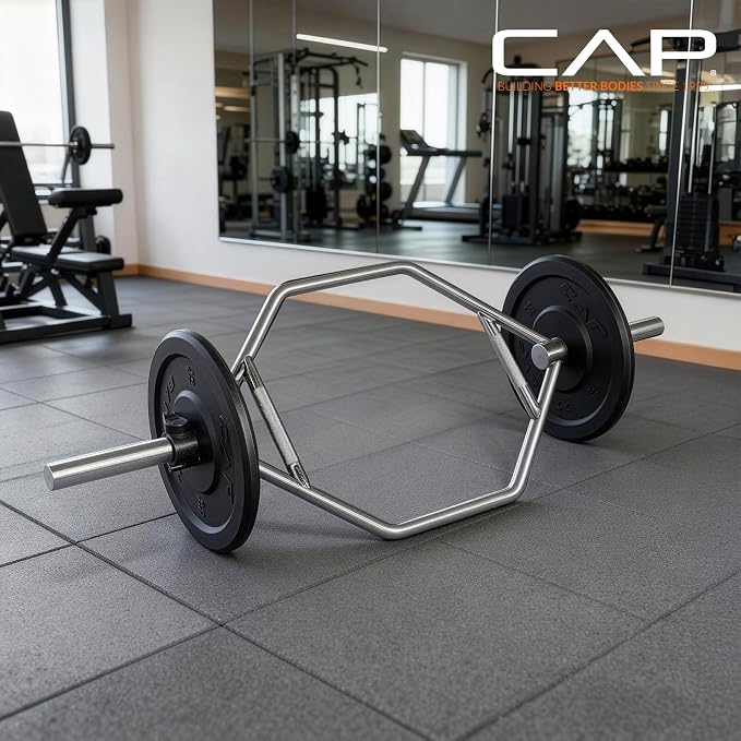 CAP Olympic Trap Bar | Heavy-Duty Hex Shrug & Deadlift Weight Bar