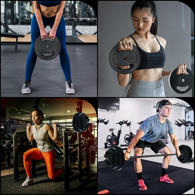 Garvee Adjustable Barbell Weight Set, Adjustable Free Weights Cardio Pump Set for Home Gym,Multi-Color, 20 kg