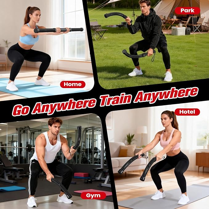 Relife Ropeless Battle Ropes,Weighted Cordless Battle Ropes for Home Gym | Portable Home Gym Equipment for HIIT, Strength Building, Low-Impact Cardio for Men & Women