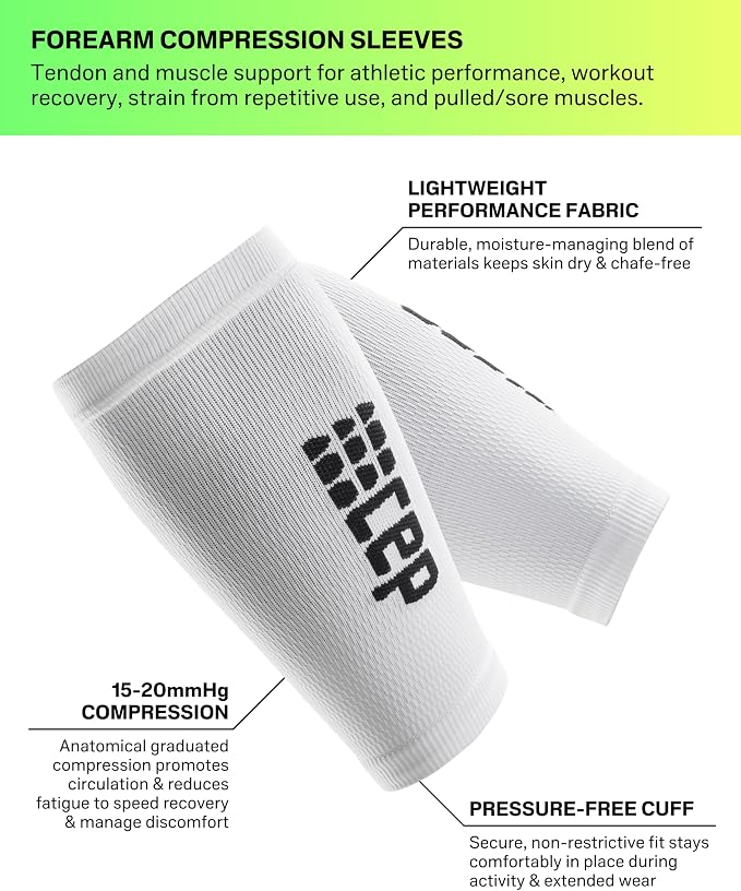 CEP Compression Forearm Sleeves for Men & Women – Lightweight Arm Support for Circulation, Recovery & Muscle Stability (Pair)