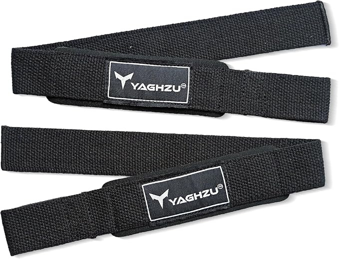 Lifting Straps for Weightlifting, Bodybuilding, Powerlifting, Strength Training, & Deadlifts - Padded Neoprene 21 inch Cotton Lifting Wrist Straps, Gym Wrist Straps for Weight Lifting