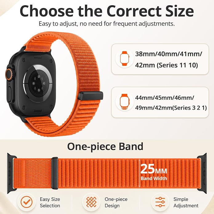 Nylon Loop Sport Band Compatible with Apple Watch Ultra 3 2 Band 49mm 46mm 45mm 44mm 42mm 41mm 40mm 38mm Women Men, Stretchy Strap Elastic Fabric Wristband for iWatch Series 11 10 SE 9 8 7 6 5 4 3 2 1