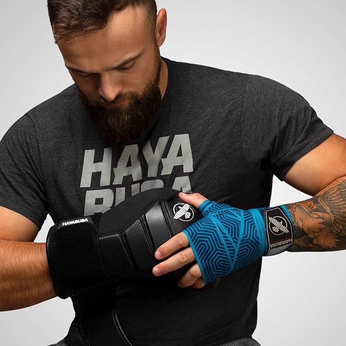 Hayabusa 4.0 Perfect Stretch Boxing Hand Wraps | Boxing Hand Wraps, Boxing Wraps, Muay Thai Hand Wraps, Wrist Wraps Boxing, Hand Wraps for Boxing Gloves, 180 Inch Hand Wraps