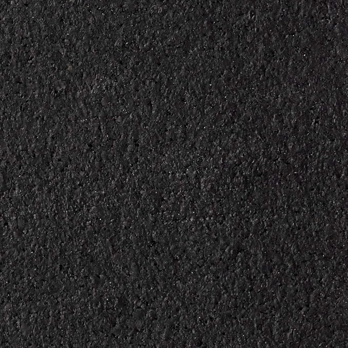 Genaflex Rubber Gym Floor Mat, Heavy Duty Commercial Protective Gym Flooring Roll - 8mm Thick (Black, 4' X 4')