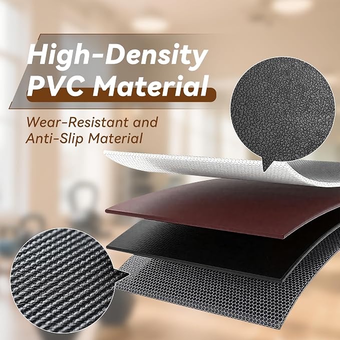 Walking Pad Mat – 68" x 24", 1/4" Thick Treadmill Mat for Carpet Floors | Non-Slip High Density for Bike, Elliptical, Home Gym Use