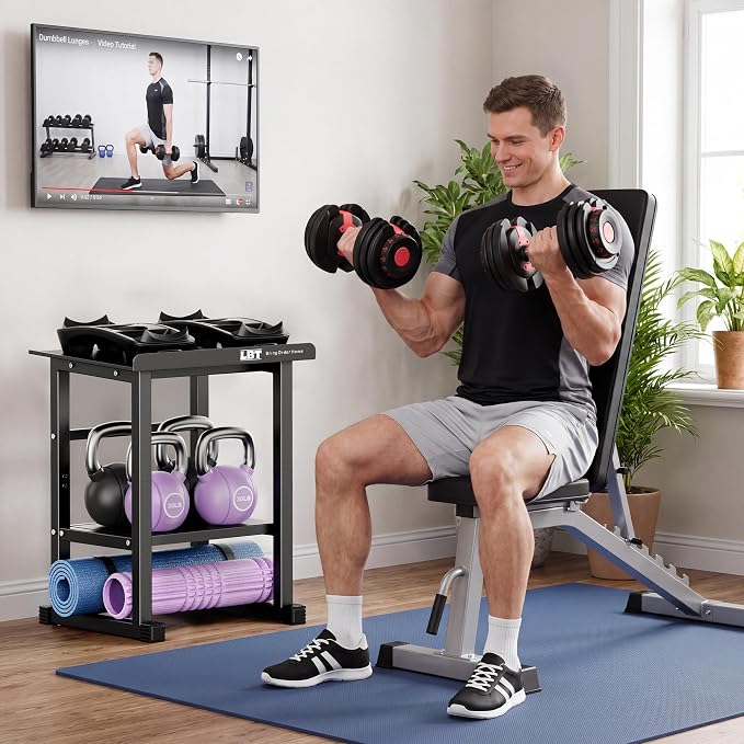 LBT Adjustable Dumbbell Stand, 600LB Rack for Home Gym, Rack Only