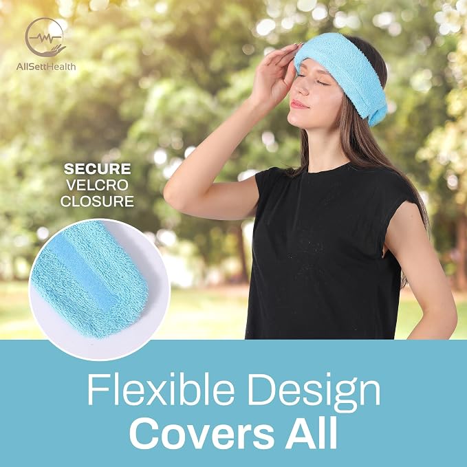 Ice Pack for Neck and Shoulders, Neck Ice Pack Wrap with 2 Reusable Packs | Cold Pack for Neck, Freezable Cooling Wrap, Post Surgery Tonsillectomy Recovery, Soft Plush Towel