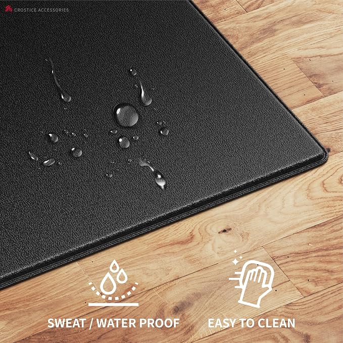 Bike Mat Compatible with Peloton Bike, 6mm Floor Protector | 6mm bike mat compatible with Peloton bike, providing non-slip waterproof protection for hardwood or carpet