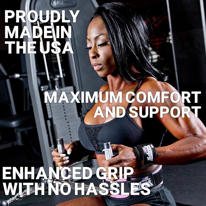 Schiek Sports Power Lifting Straps (1000-PLS) | Padded wrist area, For deadlifts, rows and strength training