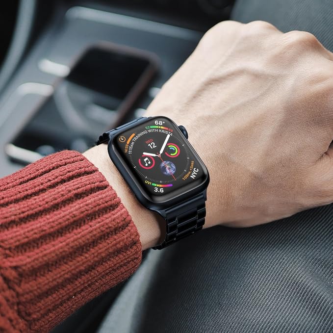 EPULY Metal Band Compatible with Apple Watch Bands for Men 42/44/45/46/49mm | Stainless Steel Strap Suitable for Business Setting & Everyday Wear, Fits iWatch Bands Series 11 10 9 8 7 6 5 4 SE/Ultra3 2 1